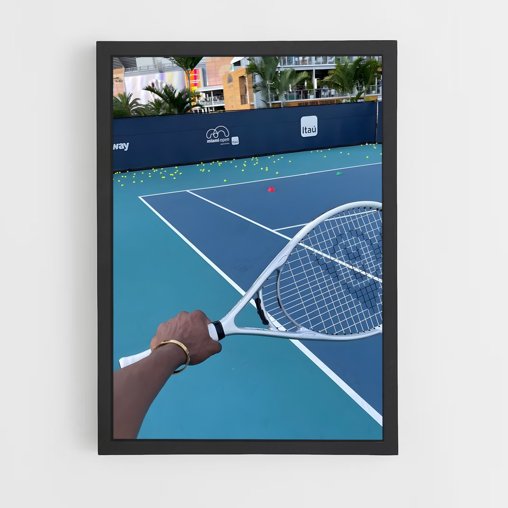 Poster Smash à Miami – affiche Tennis (vue 2)